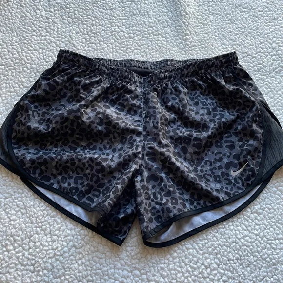 Nike Dri fit leopard grey athletic shorts - Picture 1 of 8